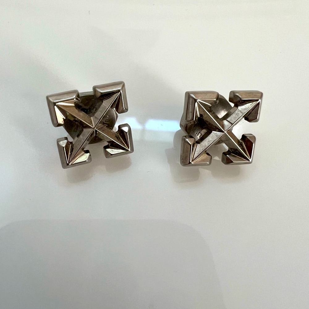 Off-White hexnut earrings. Never worn.